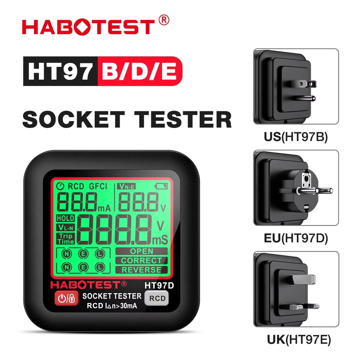 Power Tools Uk Review - HABOTEST HT97 디지털 소켓 테스터 스마트