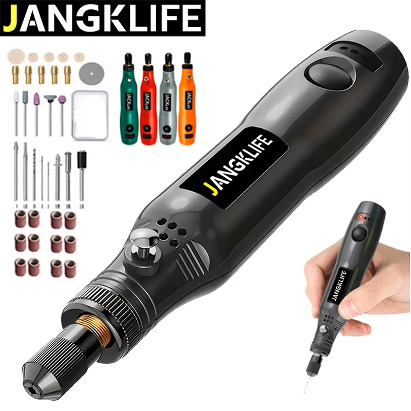 Power Tools Ingco - JANGKLIFE USB 무선 로타리 도구 키트