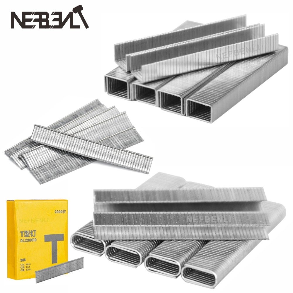 Nail Gun Brad - 2000 개 U/도어/T 형 스테이플 12x6.3mm/11.2x