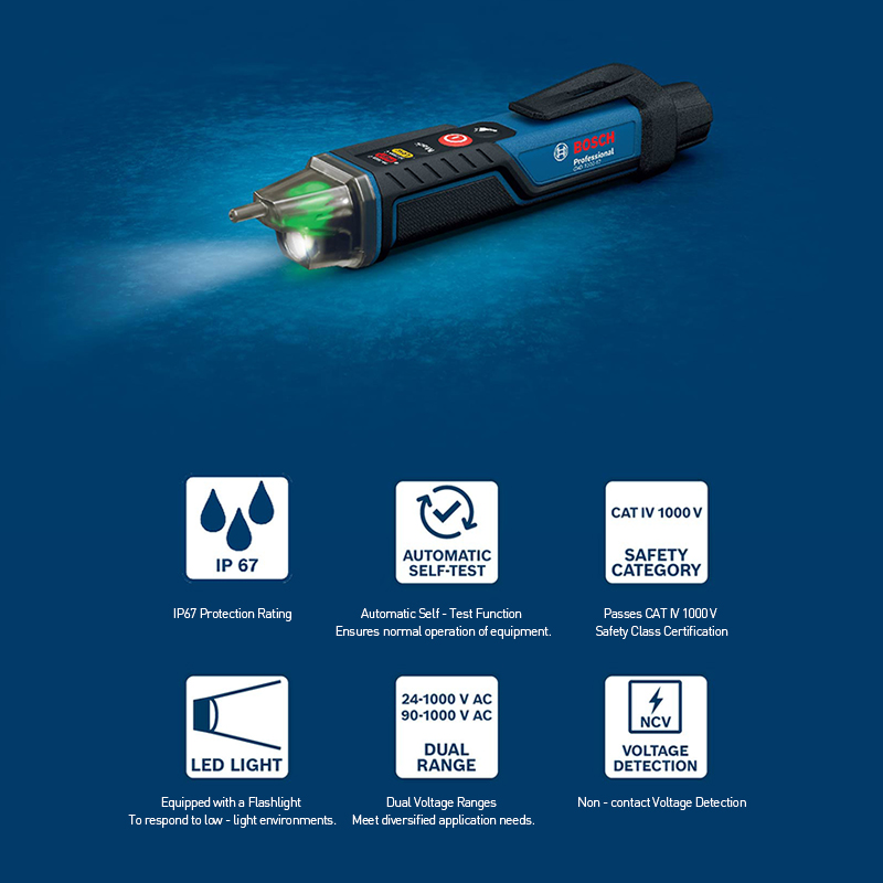 BOSCH PRO GVD 1000-17 전압 테스터 자 - Power Tools Professional 리뷰 및 가격