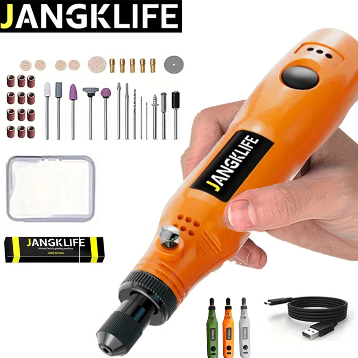 JANGKLIFE USB 무선 로타리 도구 키트 목공  - Power Tools Ingco 리뷰 및 가격