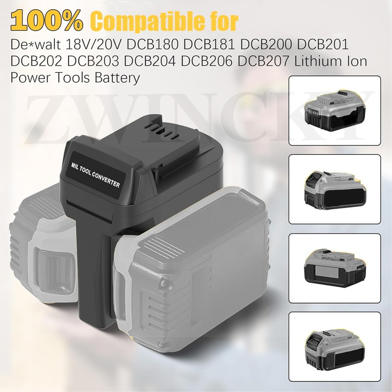 ZWINCKY 배터리 어댑터 (Dewaltt 20V용, - Power Tools Milwaukee 리뷰 및 가격