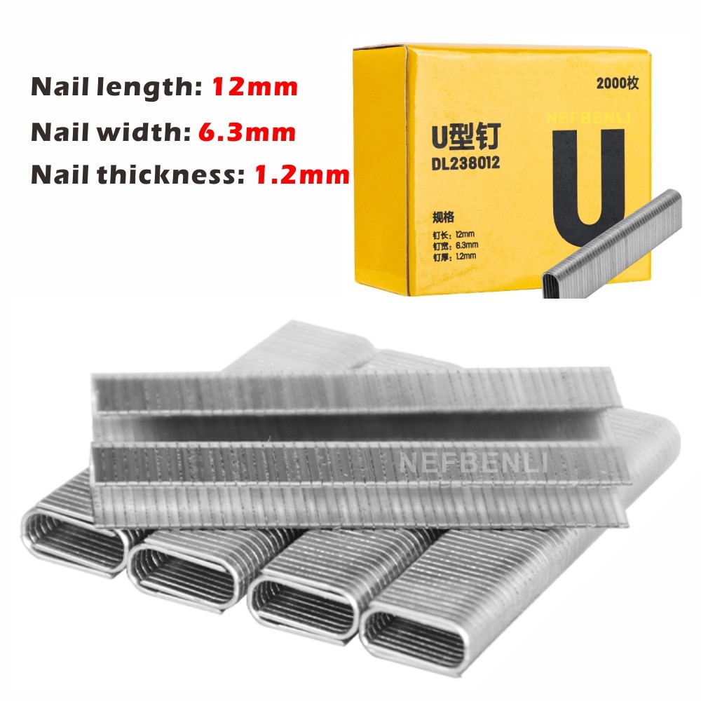 2000 개 U/도어/T 형 스테이플 12x6.3mm/ - Nail Gun Brad 리뷰 및 가격