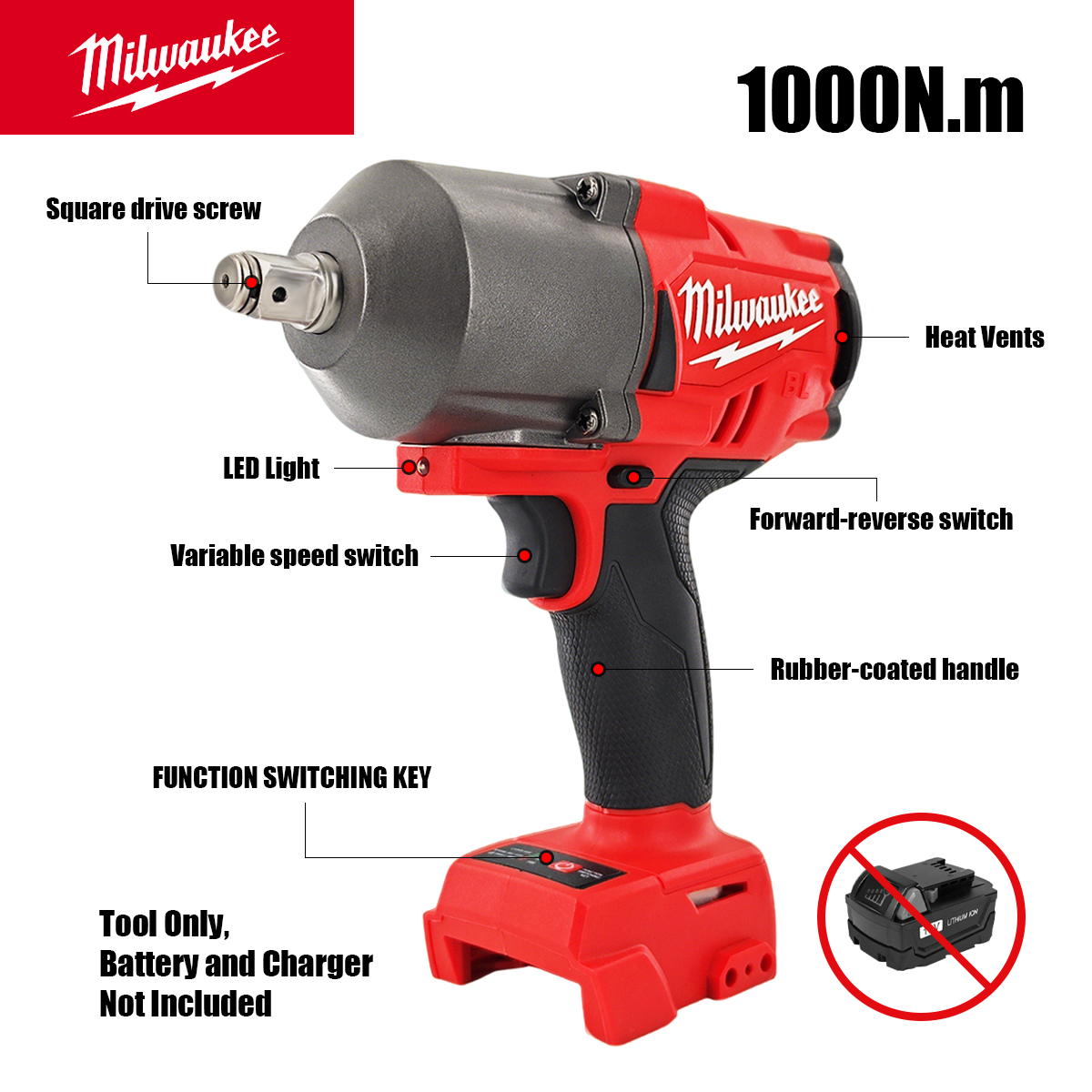 밀워키 M18 고토크 1300N.m 2000RPM 브러 - Power Tools Ingco 리뷰 및 가격