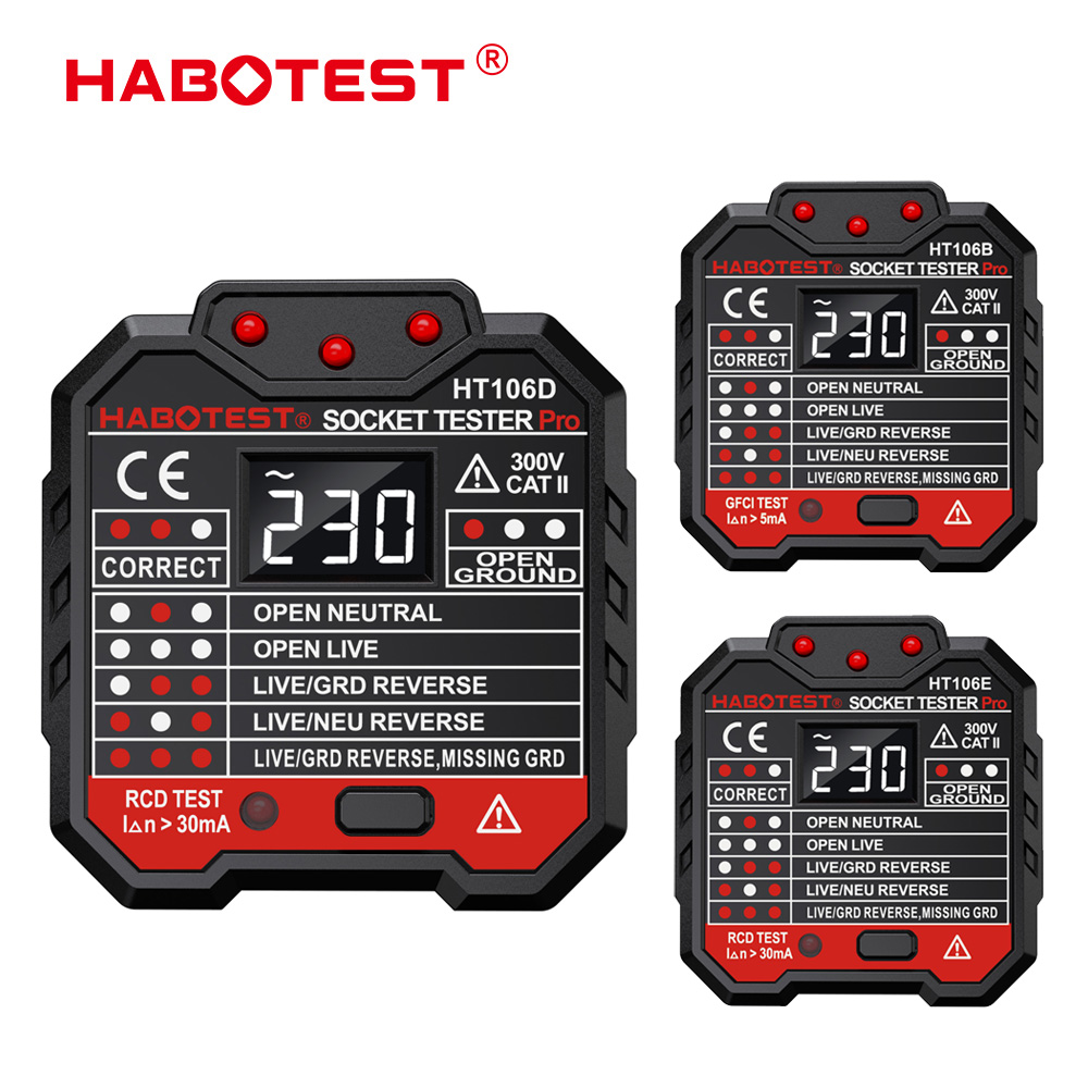 HABOTEST HT106 디지털 소켓 테스터 프로 전 - Power Tools Uk Review 리뷰 및 가격