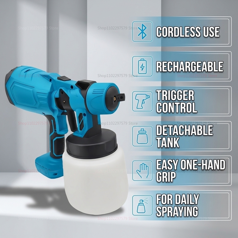 전기 페인트 스프레이 건 18V 무선 배터리 작동식 휴 - Power Tools Makita 리뷰 및 가격