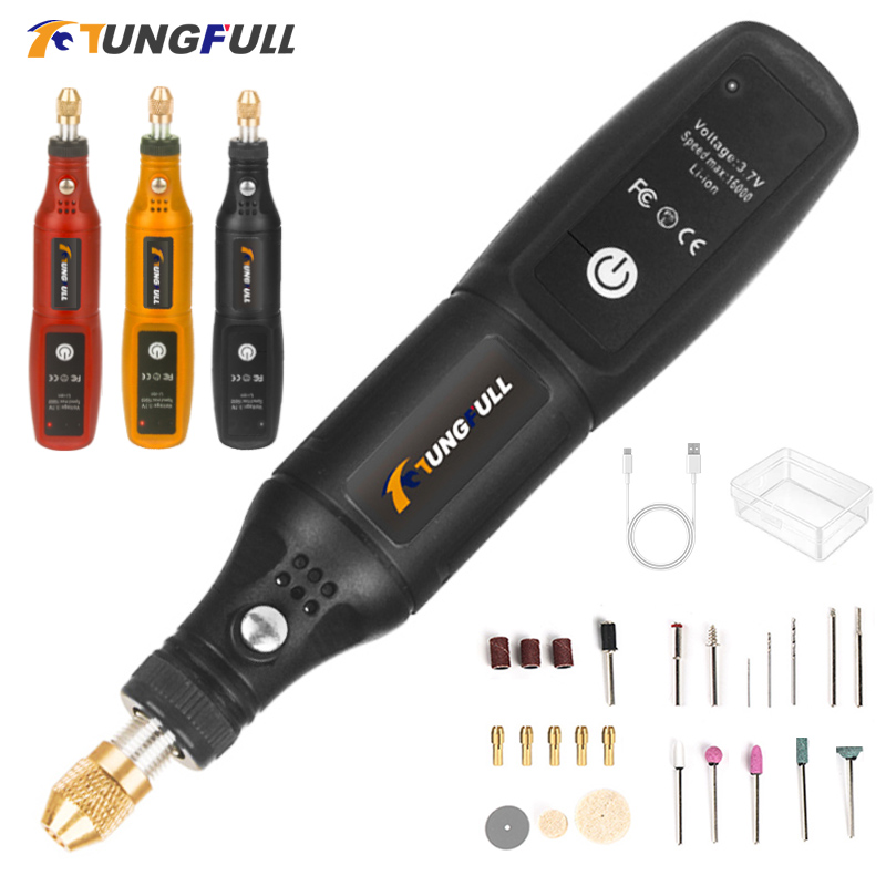 USB 각인펜 미니 그라인더 기계 로터리 공구 키트 충 - Power Tools Ingco 리뷰 및 가격